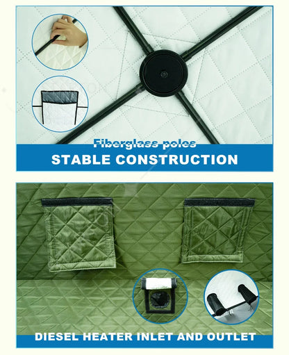 Custom Outdoor Portable Sauna Tent for Woodfire Dry Sauna Spa Tent with Waterproof Fly and Floor