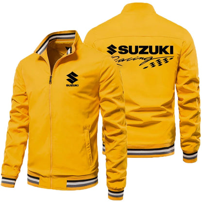 Suzuki GSX Motorcykeljacka Herr – Oversized Casual Sportsjacka Vår & Höst