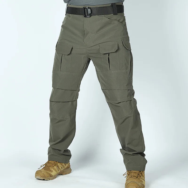 Summer Tactical Multi-pocket Work Tactical Pants Men Outdoor Waterproof Sports Hiking Climbing Pants Combat Cargo Trousers