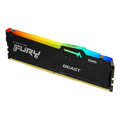 Kingston FURY Beast DDR5 RGB 8GB 16GB 4800 5200 5600MHz Desktop AMD Intel CPU Motherboard Memory RAM 288PIN 1.1V