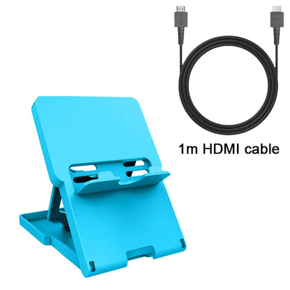 For Funda Nintendo Switch Lite Stand Foldable Bracket with 5 Game Cards Storage for Nintendo Switch OLED Console Display Rack