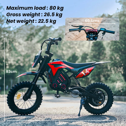 Elektrisk motorcykel-leksak för barn A14 36V 5,2Ah batteri