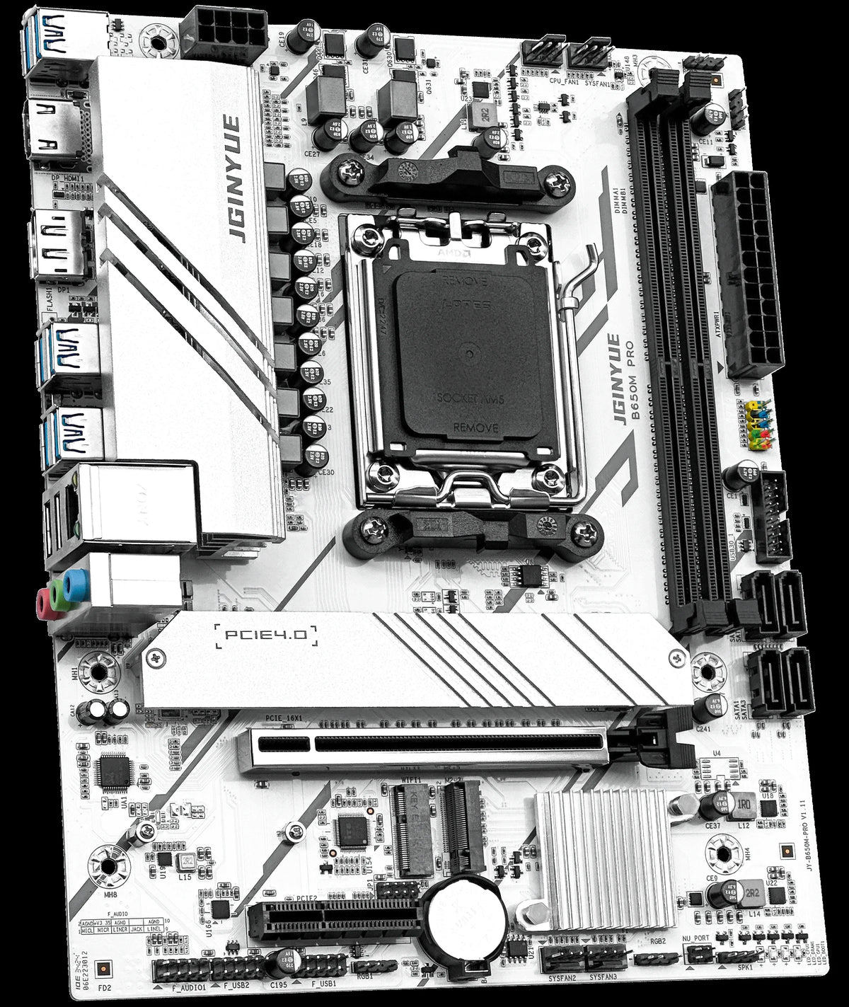 JGINYUE B650M PRO  AM5 Motherboard M-ATX For AMD® Ryzen7000/8000/9000 Series DDR5 MAX 64GB RAM M.2 Slot*2 PC computer