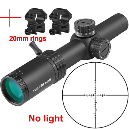 1-5x24 SFP LPVO gevärssikte för jakt