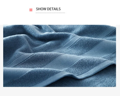 2pcs/Set Cotton Towels For Adults Towel Set Soft Bath Highly Absorbent Face Towel Comfortable Bathroom Shower Bath Towel Set