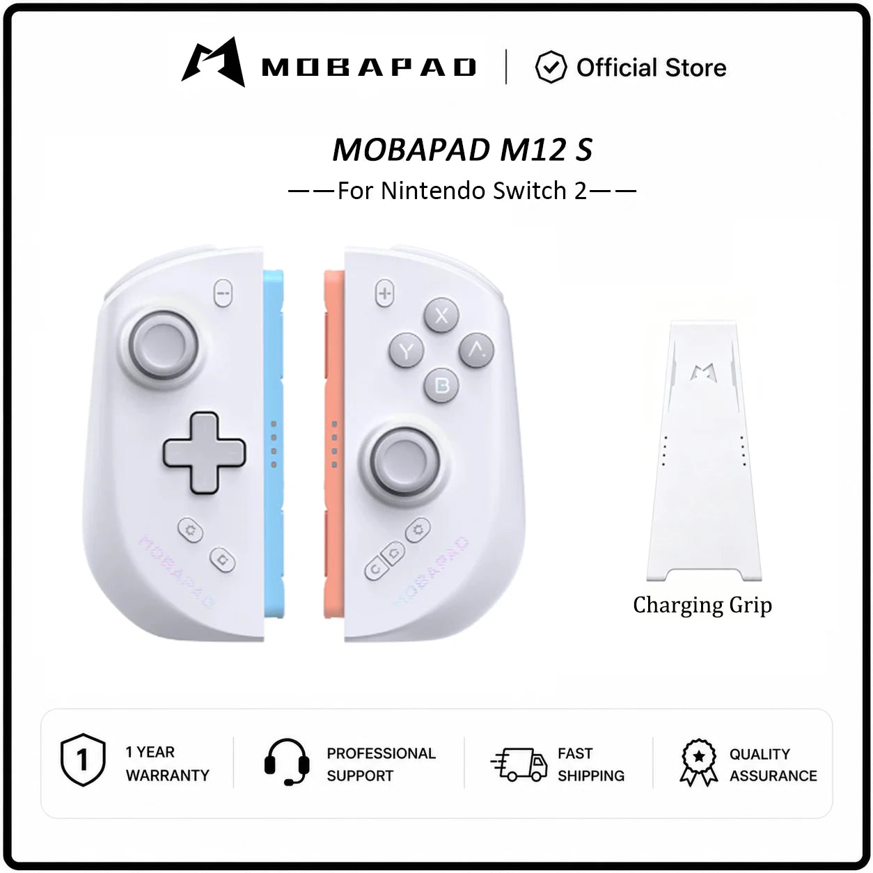 MOBAPAD M12 HD / M12 S Joypad for Nintendo Switch 2 with TMR Joystick HD Vibration Mechanical Buttons Remap Macro Gamepad
