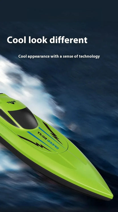 2.4G Remote Control Speed Boat for Kids – Fast Electric RC Boat Toy with Dual Motor, Waterproof Model for Pool & Outdoor Play
