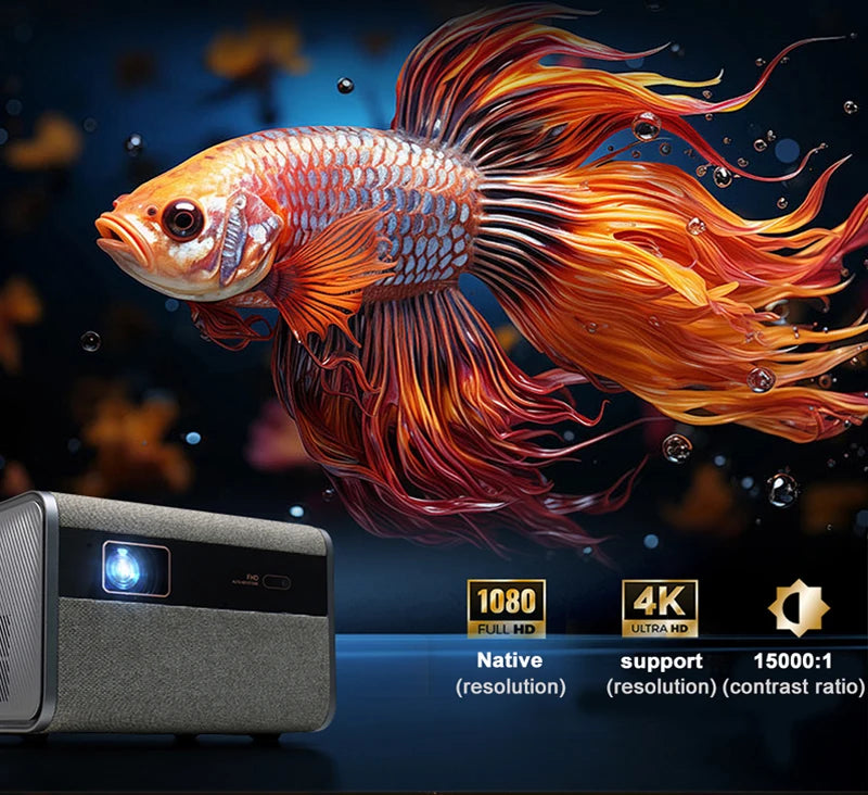 Huaweishi-J10 LED Projector, 1920x1080P, Autofocus, 4K, HD Video, Outdoor Mobile Phone, Android Smart Home Theater, New