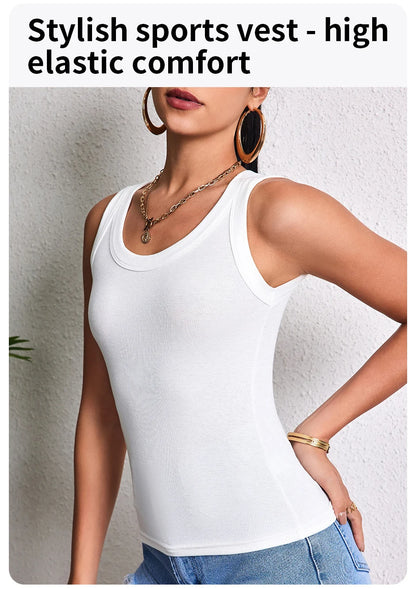 1/3 Pieces Four Seasons Thin Ladies Solid Color Joker Camisole Young Women Plus Size Comfortable and Sexy T-shirt Shirt Casual