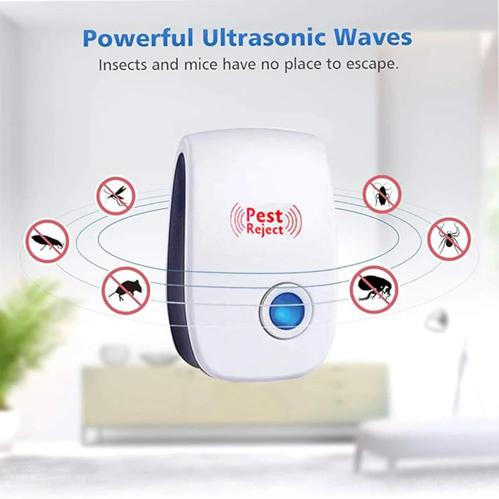 Ultrasonic Rat Destruction Mosquito Killer Repellent Pest Control Safe Effective For Home Garden Indoor Outdoor Insect Repeller