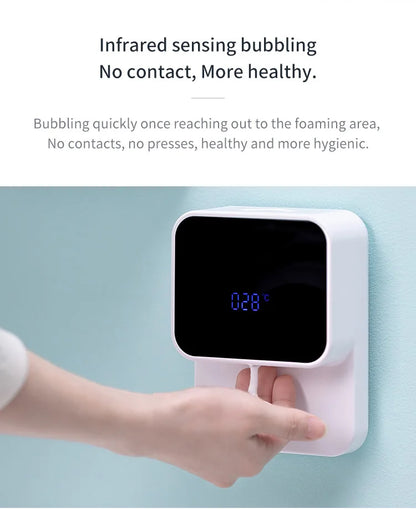 New Liquid Soap Dispensers Rechargeable Wall-mounted Three-Speed Adjustment Automatic Foam Dispenser Hand Sanitizer Machine