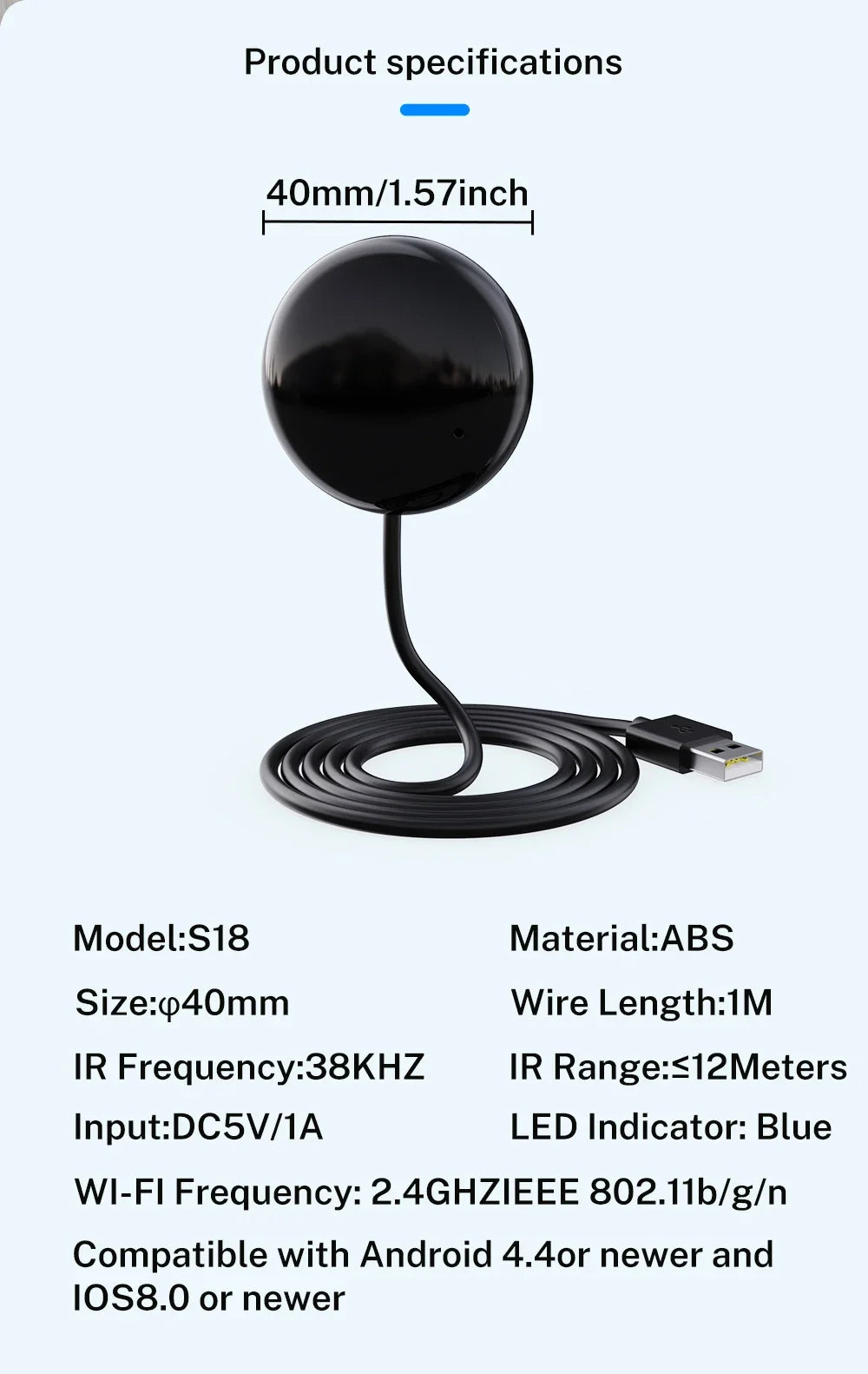 Tuya IR-fjärrkontroll WiFi för smart hem