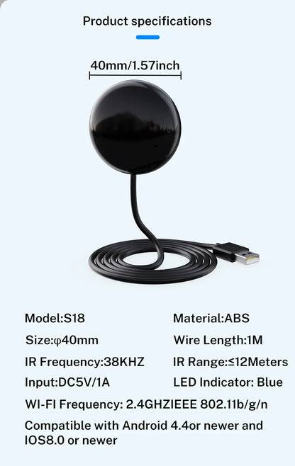 Tuya IR-fjärrkontroll WiFi för smart hem