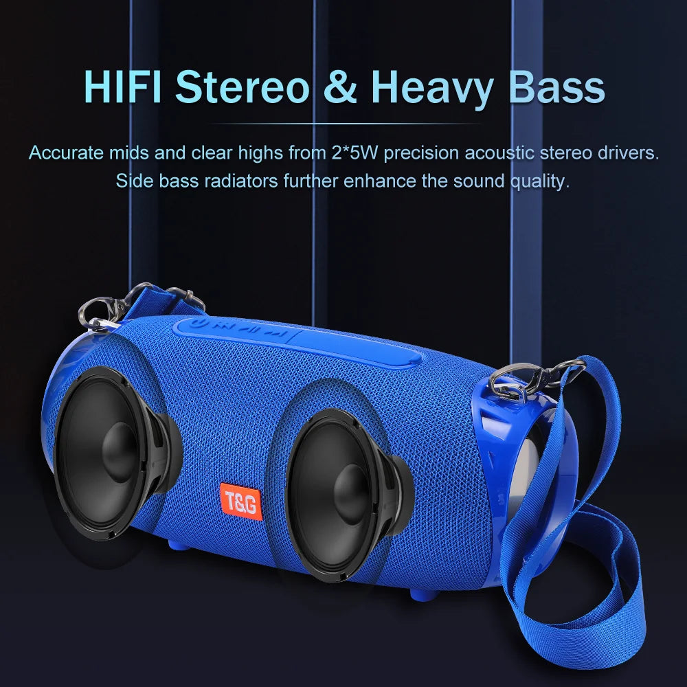 Subwoofer Bluetooth Speaker Portable Wireless Radio FM Computer PC TV 10W Powerful Woofer Bass Sound Box Music Big Caixa De Som