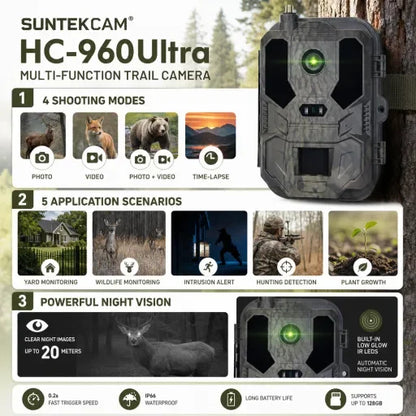4G LTE Jaktkamera HC-960Ultra-LI med 4K Live-video och 8000mAh Batteri