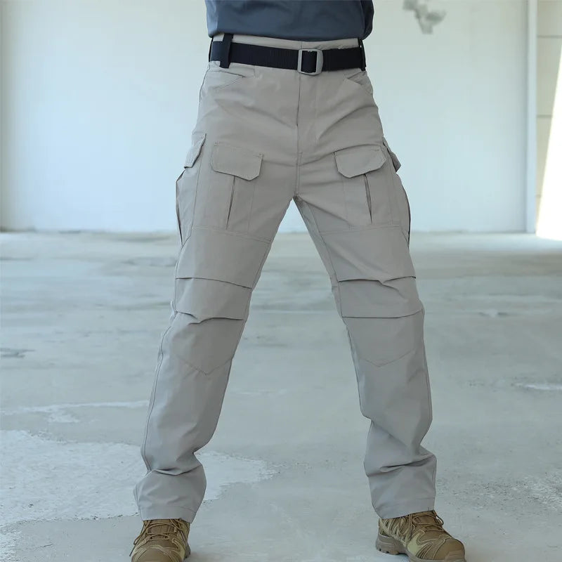 Summer Tactical Multi-pocket Work Tactical Pants Men Outdoor Waterproof Sports Hiking Climbing Pants Combat Cargo Trousers