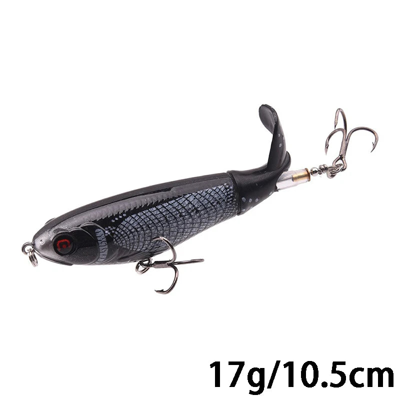 Goture Whopper Popper 10cm/11cm/14cm Topwater FIshing Lure Blowups Pike Baits Rotating Tail Fishing Tackle Crankbait Wobblers