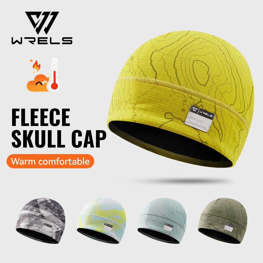WRELS Fleece Watch Cap Beanie Hat Winter Skull Cap Warm Beanie Thick Windproof  Lightweight for Running Skiing Cycling Sports