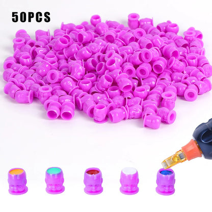 50/100/200pcs Plastic Disposable Tattoo Ink Cups With Base Pigment Clear Holder Container Cap Tattoo Accessory Permanent Makeup