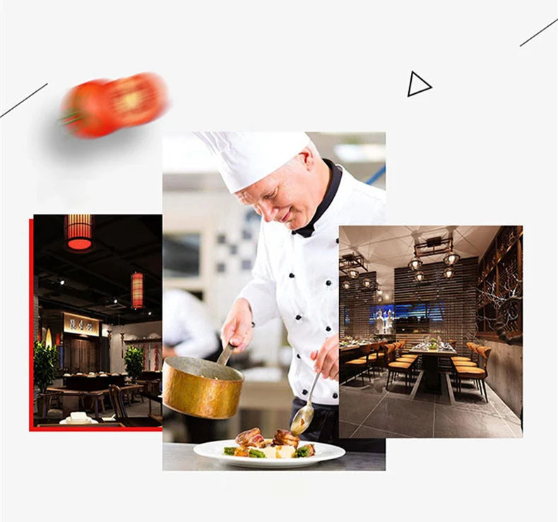 Catering Cooking White Shirt Restaurant Kitchen Chef T-shirt Baker Work Uniform Waiter Hotel Clothes Cook Jacket Cafe Overalls