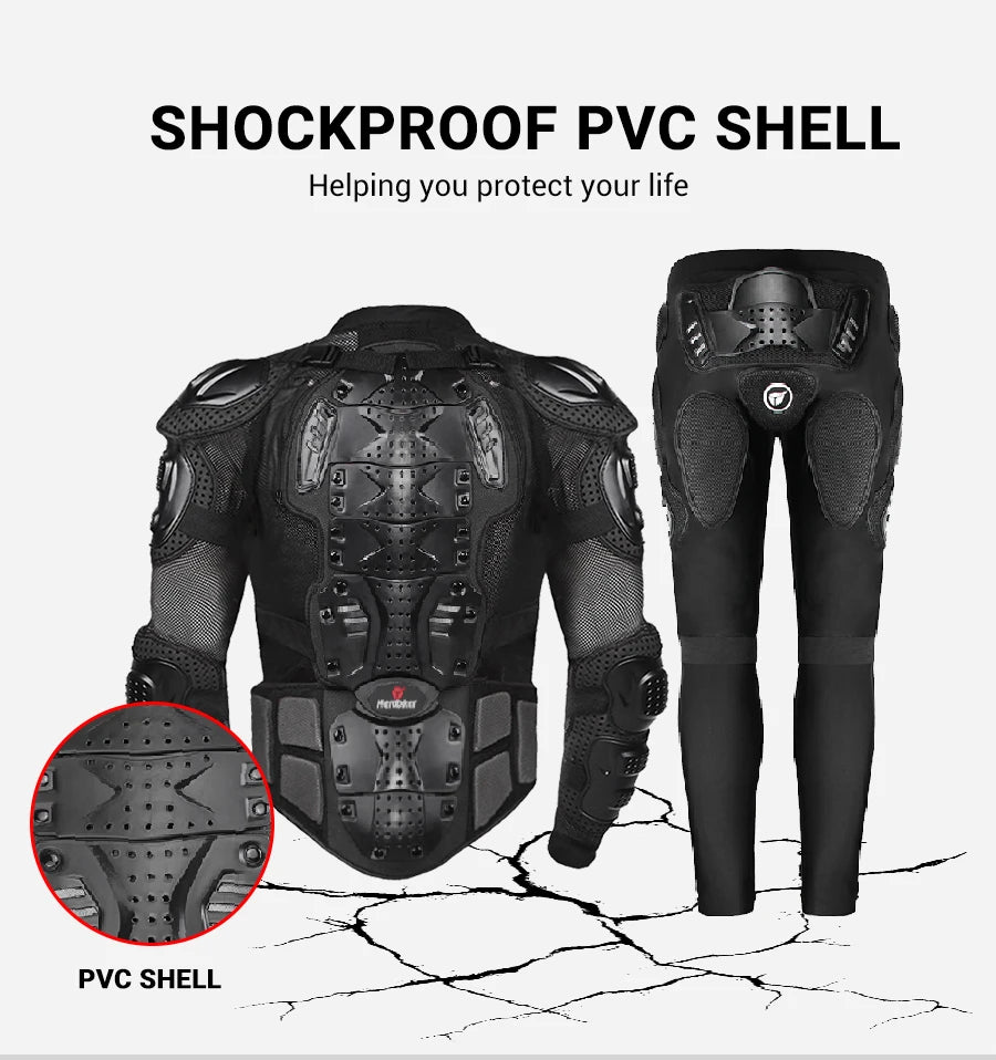 HEROBIKER Motorcycle Jacket Men Body Armor Motorcycle Armor Moto Motocross Racing Jacket Riding Motorbike Moto Protection  S-5XL