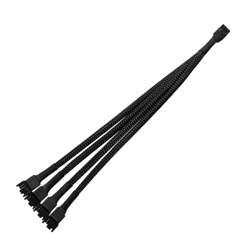 4-pin PWM-fläktsplitter 26 cm – 1 till 1, 2, 3 eller 4