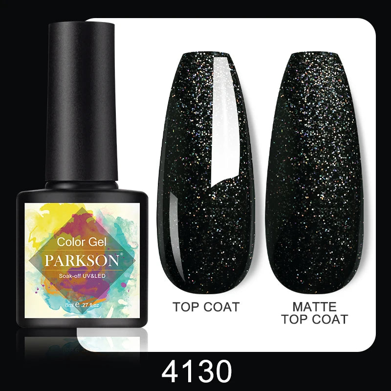 Parkson No Wipe Top Base Coat Nail Gel polish Design Enhancer Varnish Semi Permanent Soak Off UV LED Nail Art Tool