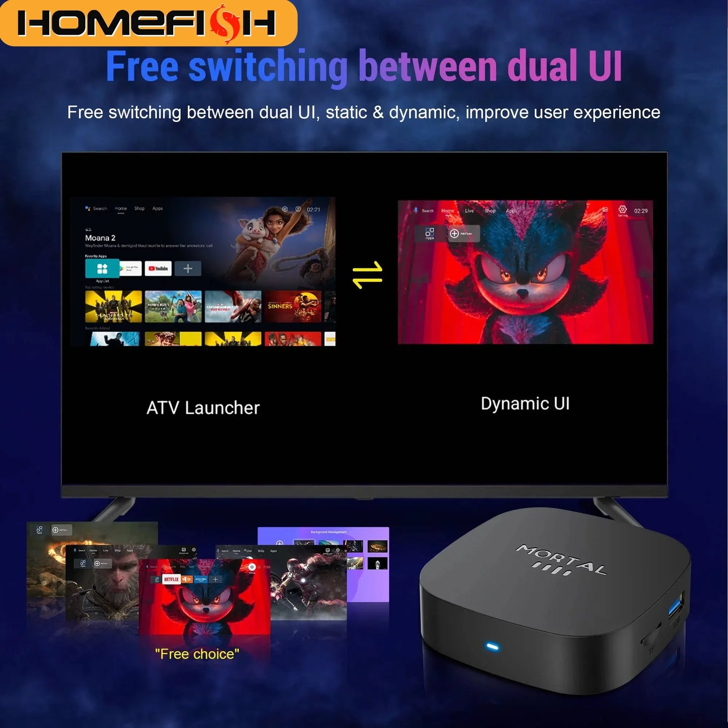 2026 New Smart TV Box T1+ RK3518 Android 14 WiFi 6 BT 5.4 Dual UI Interface 4K Ultra HD  Smart Media Player