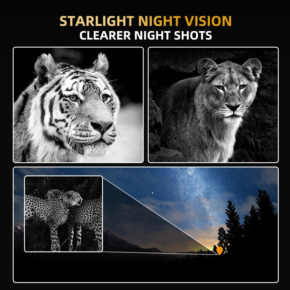4K Night Vision Goggles 36MP Night Vision Binoculars with Rangefinder 3.2" HD Screen 4500mAh Rechargeable Battery for Adults