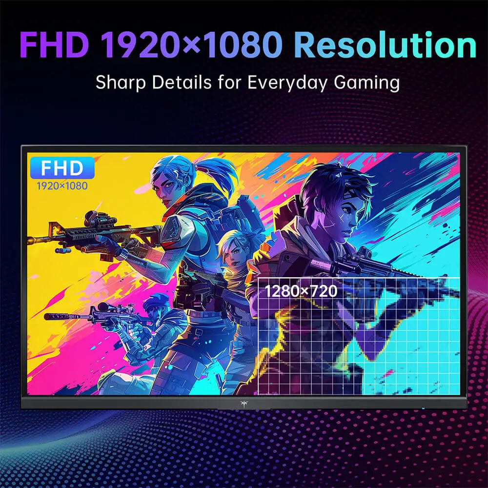 KTC H24B9S-2 23.8 Inch Full HD Gaming Monitor, IPS Display, 144Hz Smooth Refresh Rate, 113% SRGB, 178° Viewing Angle, Eye Care Technology, HDMI & VGA Ports, VESA Compatible, Monitor for Gaming, Work & Study