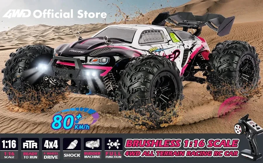 4WD radiostyrd bil i skala 1:16 med 4 kanaler