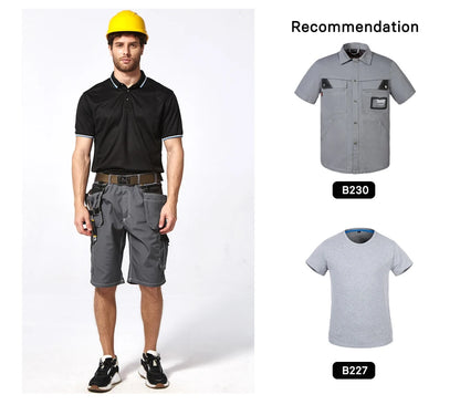 Men's durable multi-pocket work pants cargo work shorts workwear for Men