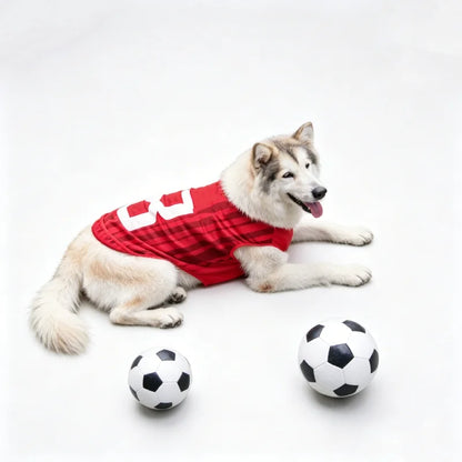 Sport Team Dog Jersey Number Print Dogs Vests Sport Style Breathable Mesh Puppy Sleeveless Shirt Small Medium Larg Pets Clothes