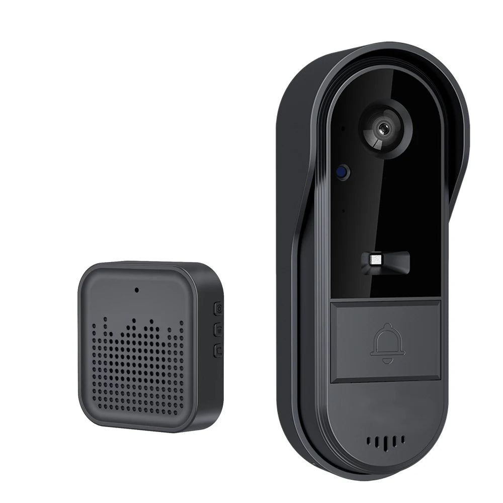 Tuya WiFi Video-Dörrklocka – HD, 170°, IP65, IR-nattseende, Tvåvägsljud, Smart Life