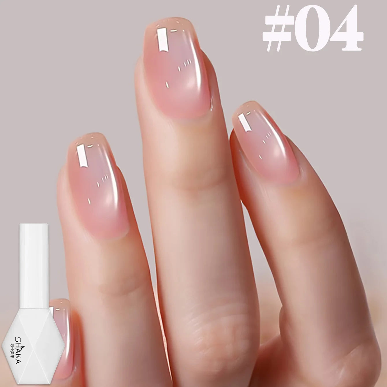 1-12pcs SHAKA Autumn Tanhua Cat Eye Pink Transparent Color Gel Nail Polish 2026 New Simple And Generous Halloween Nail Gel