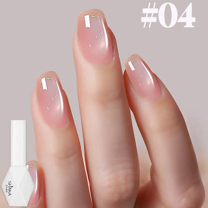 1-12pcs SHAKA Autumn Tanhua Cat Eye Pink Transparent Color Gel Nail Polish 2026 New Simple And Generous Halloween Nail Gel