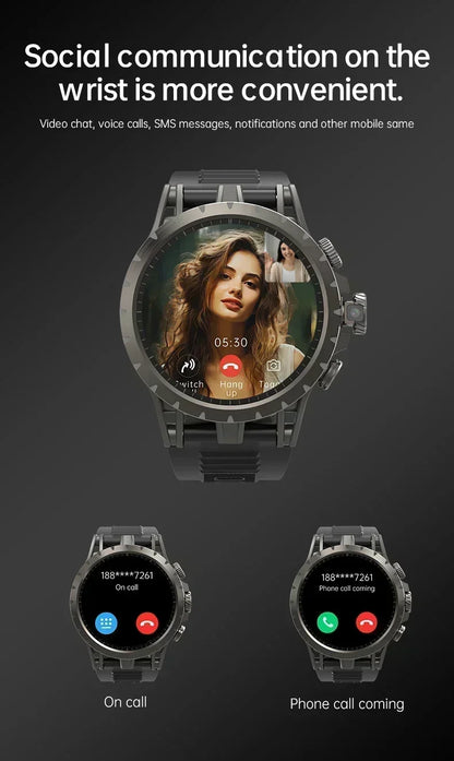 Q85 New 5G Popular Outdoors GPS Tracker Sports Smart Watch WIFI NFC SIM Card HD Video Call Music Player Waterproof Watch Men