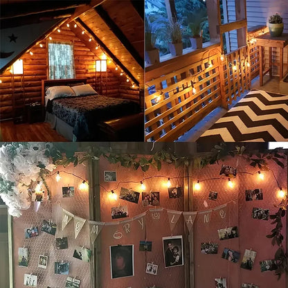 Arbrac ST38 LED-ljusslinga Utomhus IP44 – Varmvit 2200K Krossäker Fjärrkontroll Dimmer 15/18/20/30m Trädgård Bröllop Jul CE RoHS
