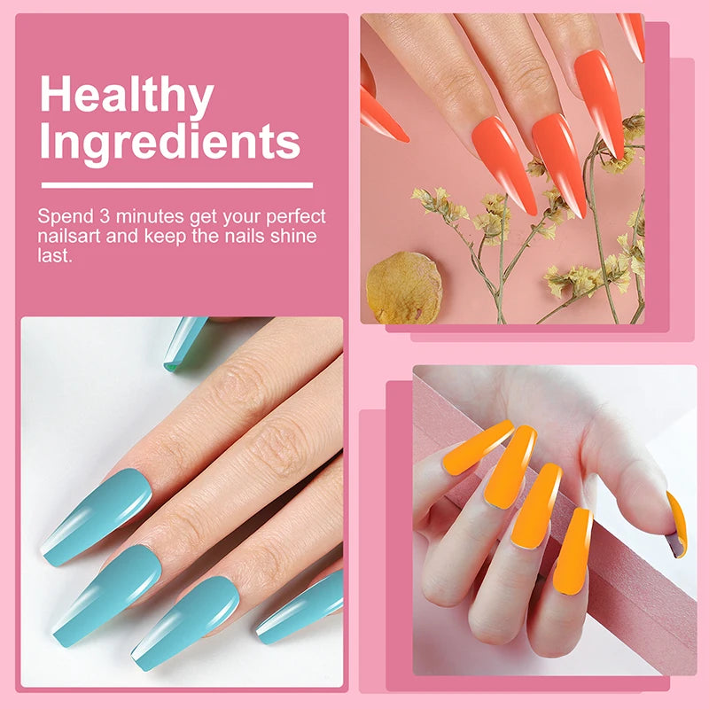 Poly Gel Extension Tool Set Professional Gel Nail Polish Kit With UV LED Nail Lamp Dryer And Electric Nail Drill Machine