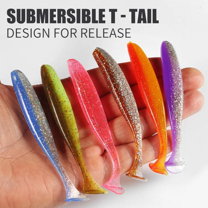 2020 NEW Supercontinent Soft Lures   Baits Fishing Lure Leurre Shad Double Color Silicone Bait T Tail