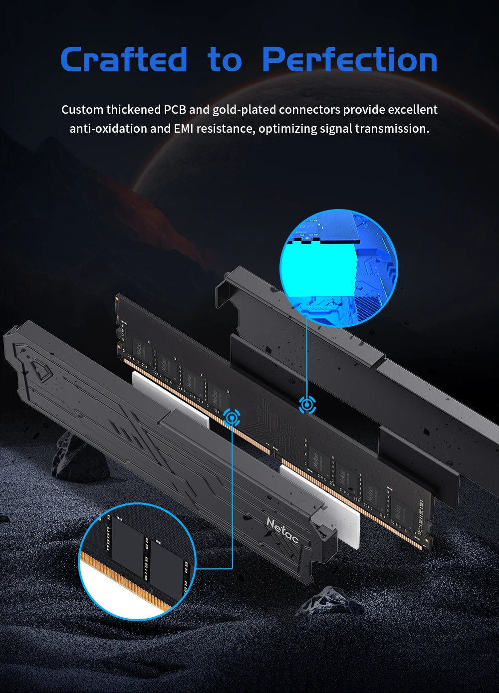 Netac RAM Shadow III DDR4 8Gx2 16Gx2 Memory RAM 3200MHz 3600MHz High-quality ICS DDR5 4800MHz Dual Channel XMP2.0 Freeshipping