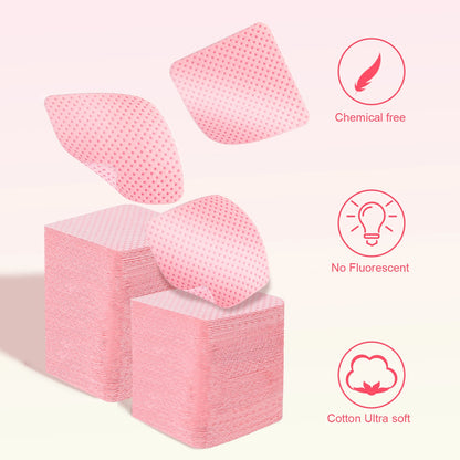 1080pcs Boxed Nail Art Lint-Free Eyelash Glue Wipes Paper Gel Polish Remover Clean Glue Cotton Pads Beauty Cleaning Tools