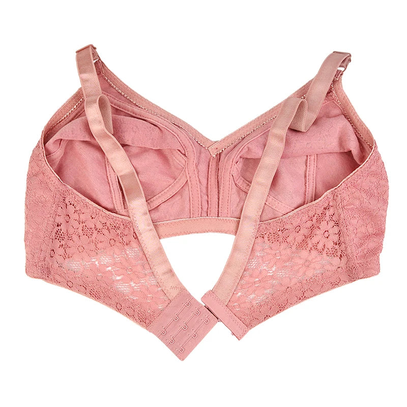 Sexy Lace Lingerie Summer Wireless Bras For Women Comfortable Underwear Breathable Lingerie Plus Size 50DE Cup