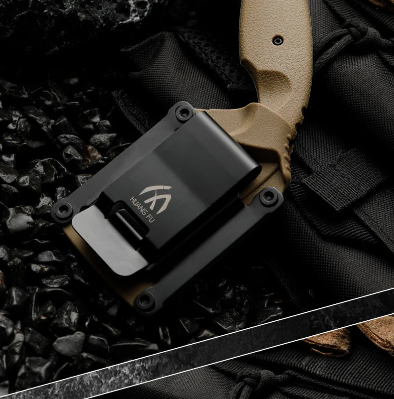 Simple and portable straight knife with sheath storage, anti slip and comfortable handle, outdoor outing, fishing, gardening, mu