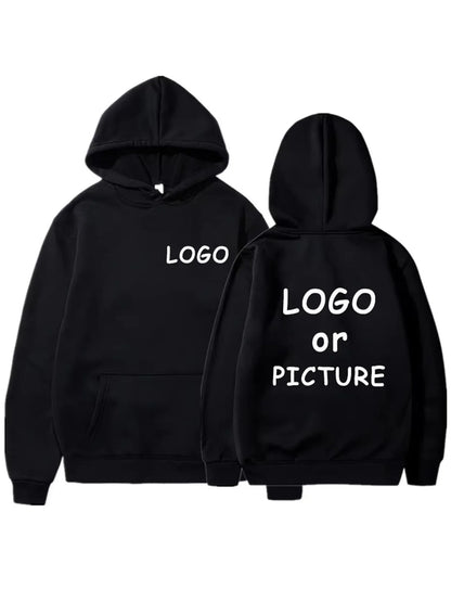 Hoodie Eget Logotyp & Tryck – Enfärgad | Reklamkläder & Streetwear