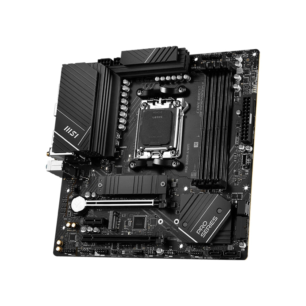 MSI PRO B650M-A WIFI Motherboard Support 7950X 7900X 7800X3D 7700X 7600X 7500F CPU 4xDDR5 7200MHz 256GB HDMI NVME M.2 AM5 mATX