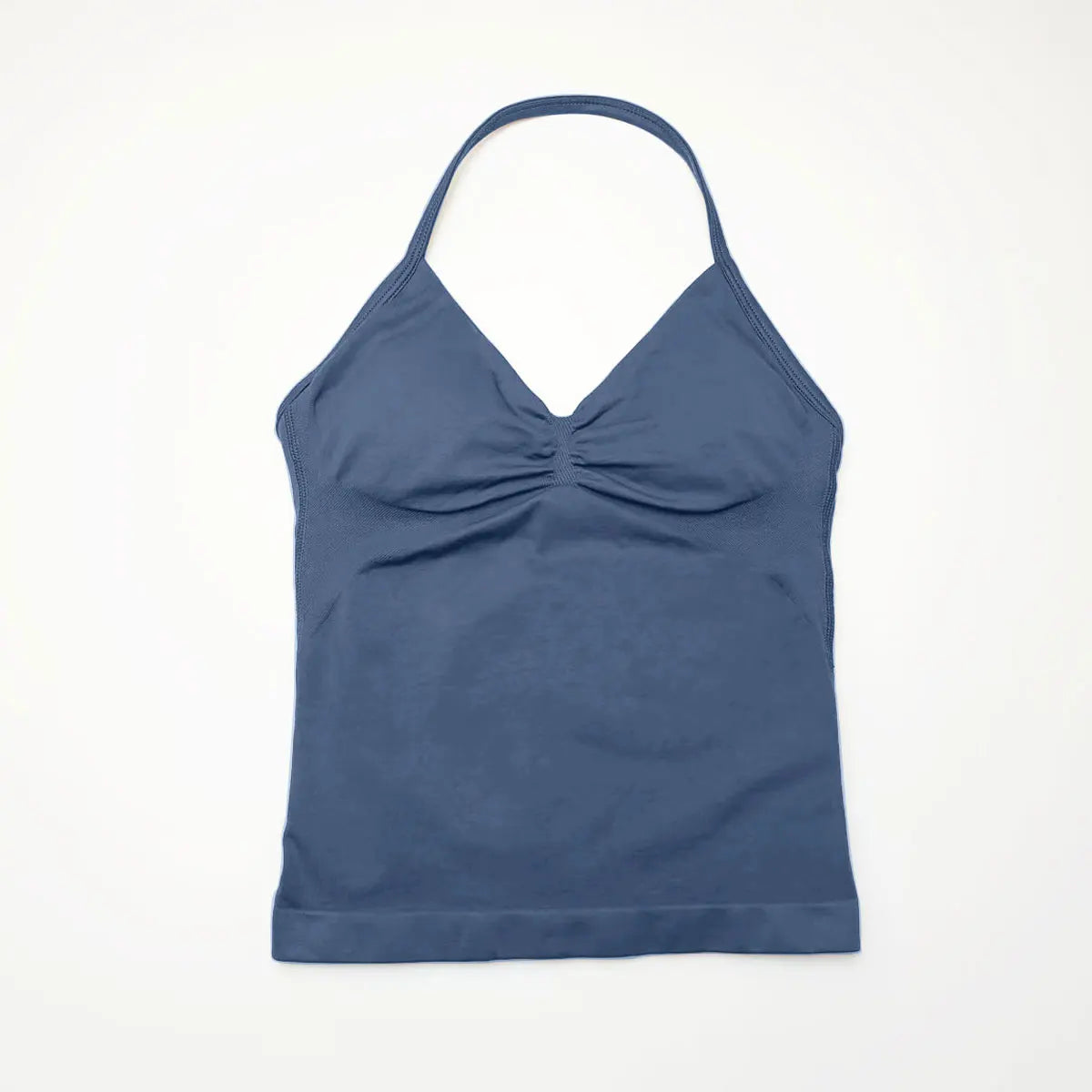 NCLAGEN Seamless Longline Strappy Top Sports Yoga Vest Women Fitness Tank Top Gym Beautiful Open Back Bra Running Workout Halter