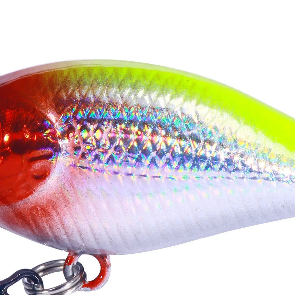 Topwater Crankbait Lures 5Pcs 4.4g 5cm Artificial Wobbler Bait For Bass Pike Rockfish Freshwater Fishing Tackle