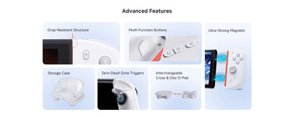 MOBAPAD M12 S Gaming Controller for Switch 2 with TMR Sticks, Mechanical Buttons, 9-Axis Gyro Motion Control, Power-Saver Mode