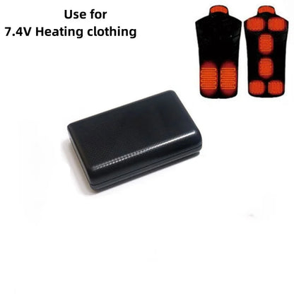 Power Bank 10000mAh 12V DC Output For Heating Cool Vest Jacket Portable Charger for iPhone 16 Samsung Powerbank External Battery